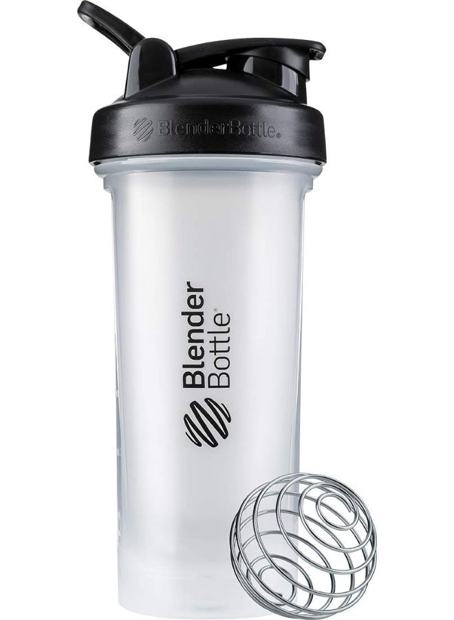 BlenderBottle Blender Bottle Classic V2 Shaker Perfect For Protein Shakes And Pre Workout, 28-Ounce, Clear/Black - Image 1